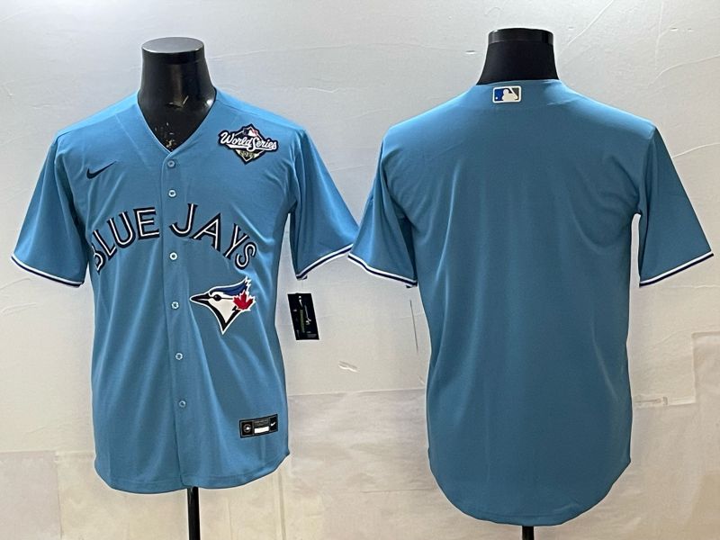 Men 2025 Toronto Blue Jays Blank Light Blue Game Nike MLB Jersey style 05->toronto blue jays->MLB Jersey